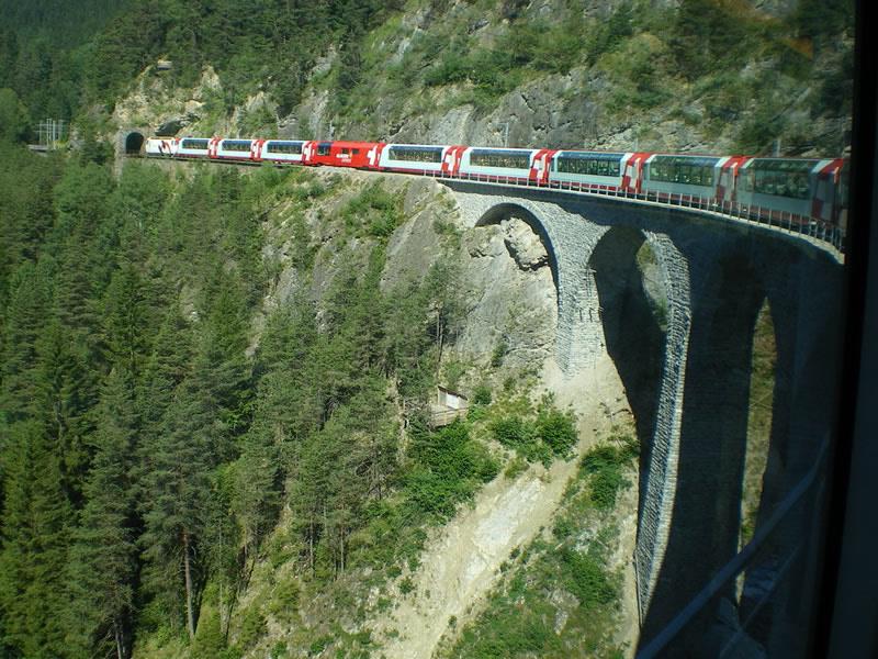 ledeniški vlak  - slikoviti viadukti