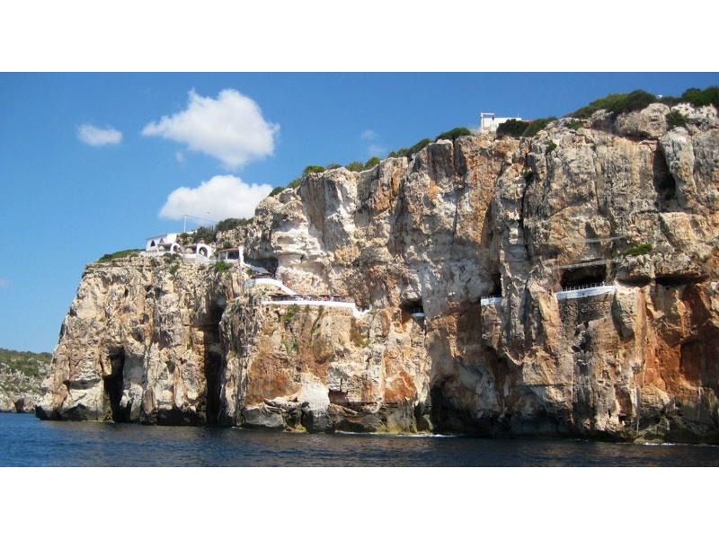 Menorca, Cova d'en Xoroi, Baleari Potovanje Balearski otoki Ibiza, Formentera, Mallorca, Menorca