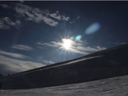 Ski opening, smučanje Italija, Dolomiti, Corvara 