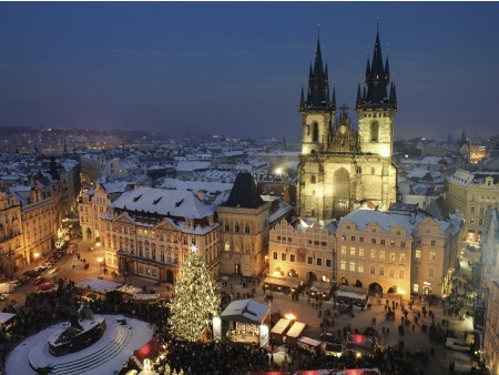 Praga Staromestske namesty silvestrovo