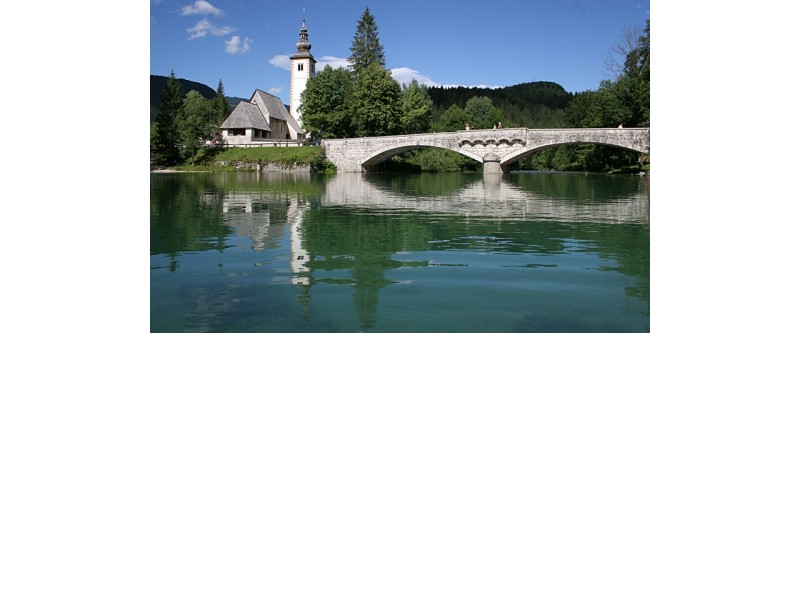 Bohinj the church of st John