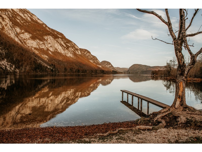 Bohinj Lake nearby