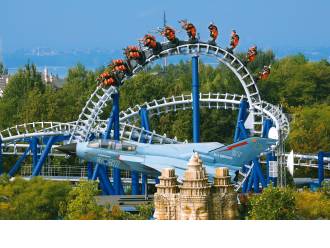 Blue tornado, Gardaland, Italija, izlet za otroke, zabava