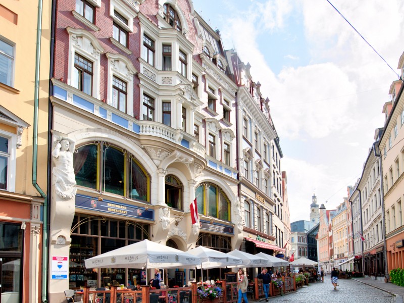 Ulica v mestu Riga