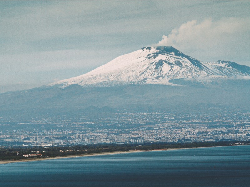 Etna v snegu