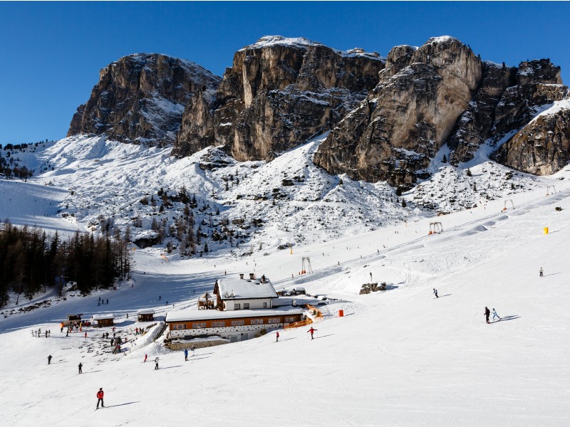 ski opening corvara, colfosko, Italija