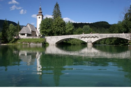 Bohinj the church of st John