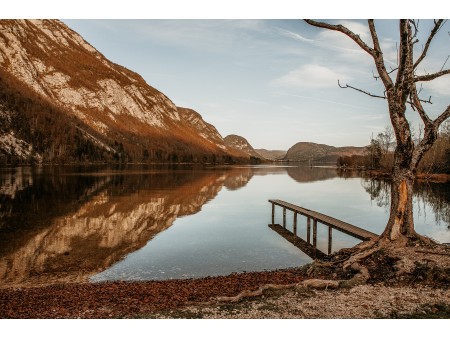 Bohinj Lake nearby