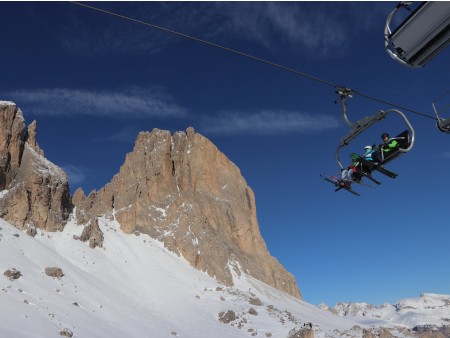 sellaronda, smucanje, ski opening, dolomiti