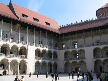 Notranji trg na gradu Wawel