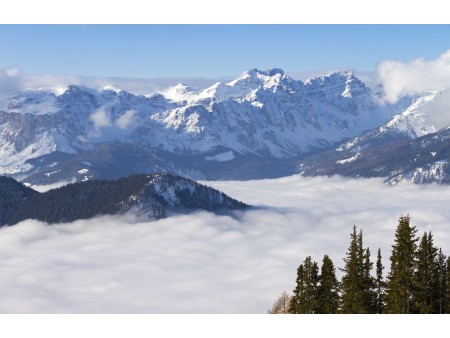 Kronplatz, ki kraljuje nad Pustriško dolino