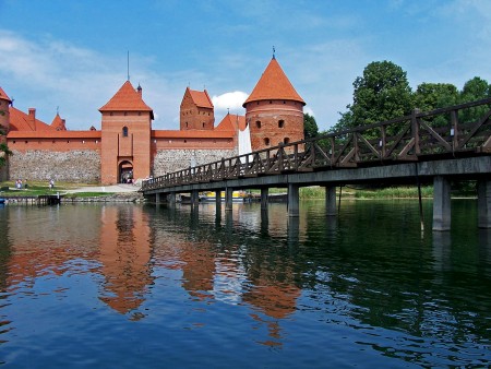 Litva, grad Trakai v bližini Vilne
