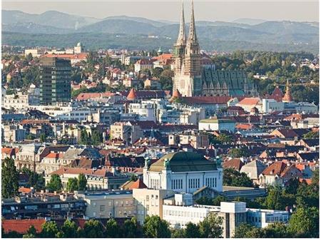 Zagreb pogled na mesto
