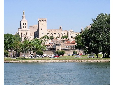 Avignon z rečne strani