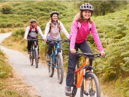 Family cycling