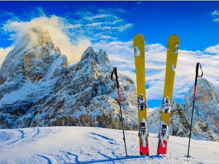 Ski opening San Martino di Castrozza v Italiji