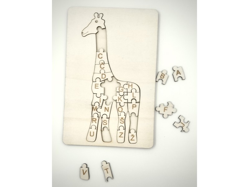 Žirafa in abeceda