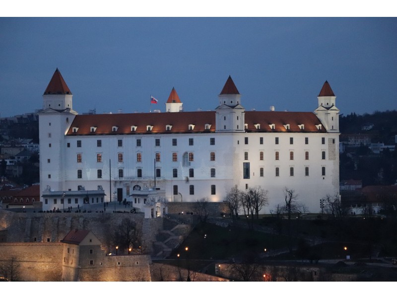 pogled na grad v Bratislavi