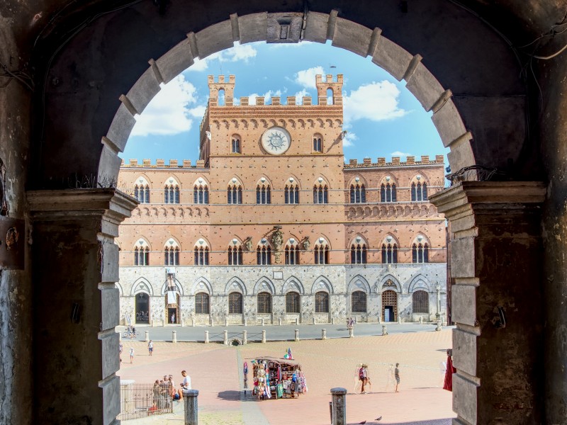 siena pogled na Campo od strani