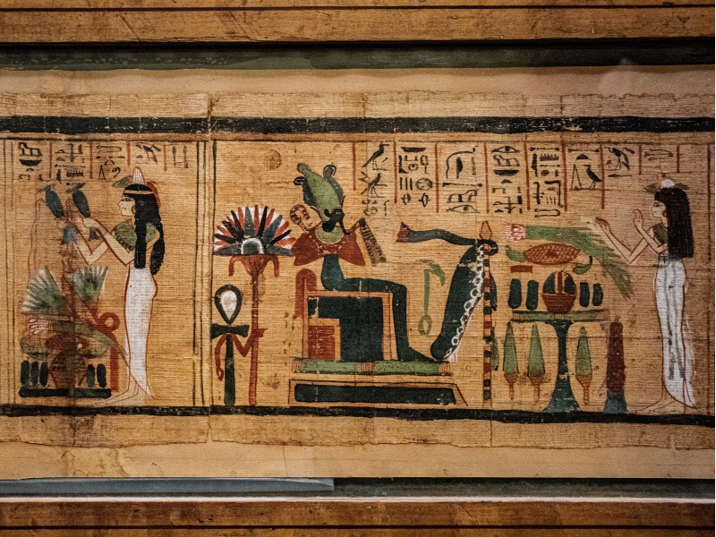 Detail na papirusu